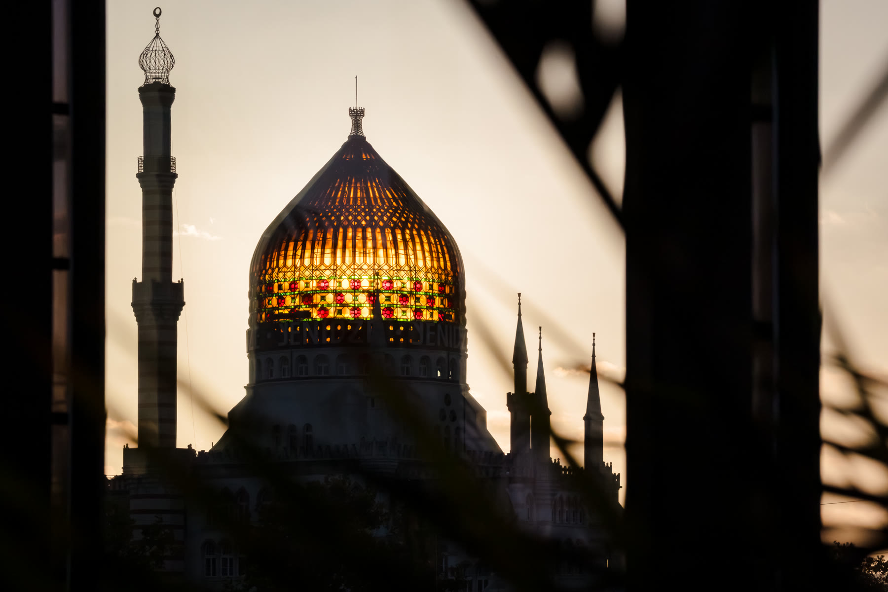 Die Yenidze im Abendlicht