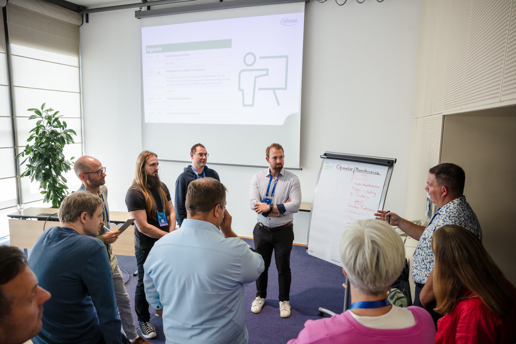 Masterclass mit Teilnehmenden im Austausch